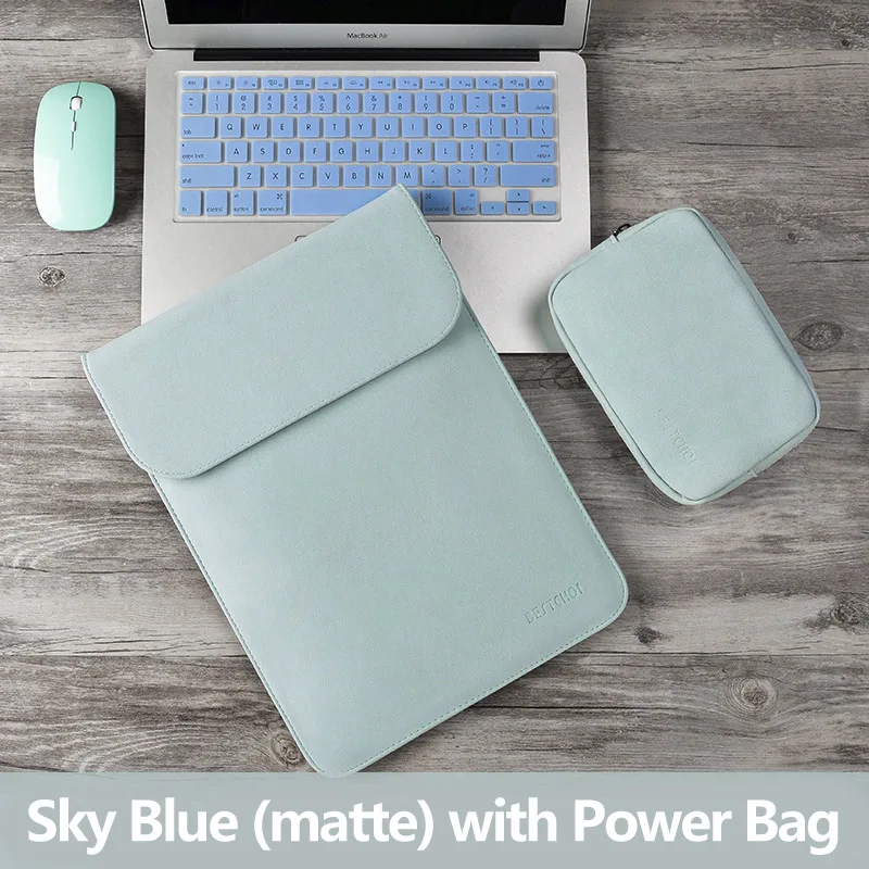 V Sky Blue Set 13,3 дюймов новая сумка для ноутбука Macbook air 13 рукав a1932 чехол для ноутбука funda Mac Pro 13 a1708 retina водонепроницаемый матовый чехол - Цвет: V Sky Blue Set