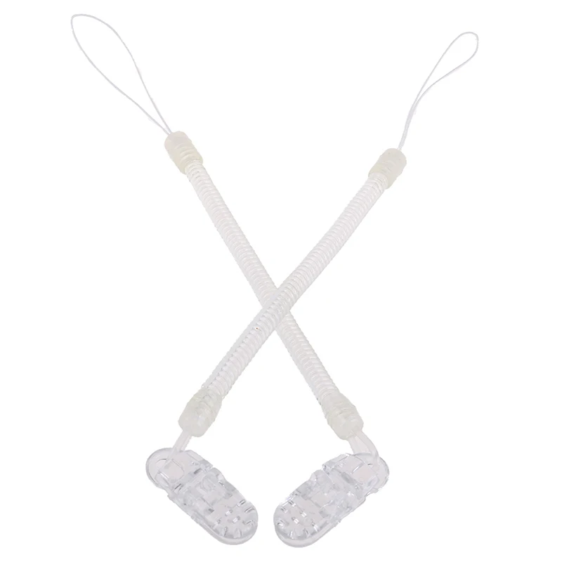 

2Pcs Baby Kids Boy Girl Chain Clip Holders Dummy Pacifier Soother Nipple Leash Strap