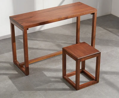 Chestnut color 110x40x68 см деревянный стул для пианино, набор прямоугольной азиатской антикварной мебели для гостиной, Восточный Японский/китайский чайный столик - Цвет: Chestnut color
