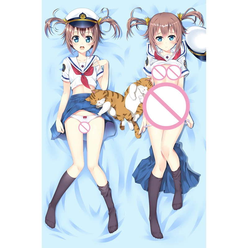High School Fleet anime Haifuri sexy Akeno Misaki &amp Shiro-chan pillow cover Haisukuru Furito Dakimakura body Pillowcase | Дом и сад