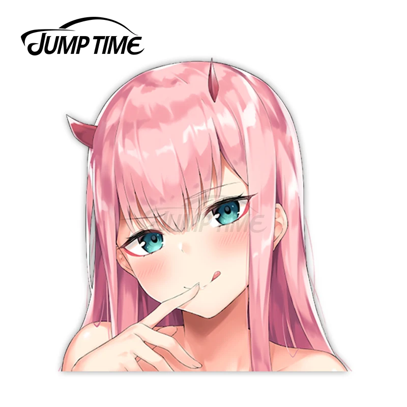 Jump Time Darling in the Franxx Zero Two 9 сексуальные милые Аниме Девушки виниловые наклейки Waifu
