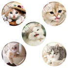 TAFREE 12 мм15 мм16 мм18 мм20 мм25 мм стеклянные кабошоны купольная плоская задняя часть DIY новая Смешанная кожа текстура узор ювелирные изделия TX242