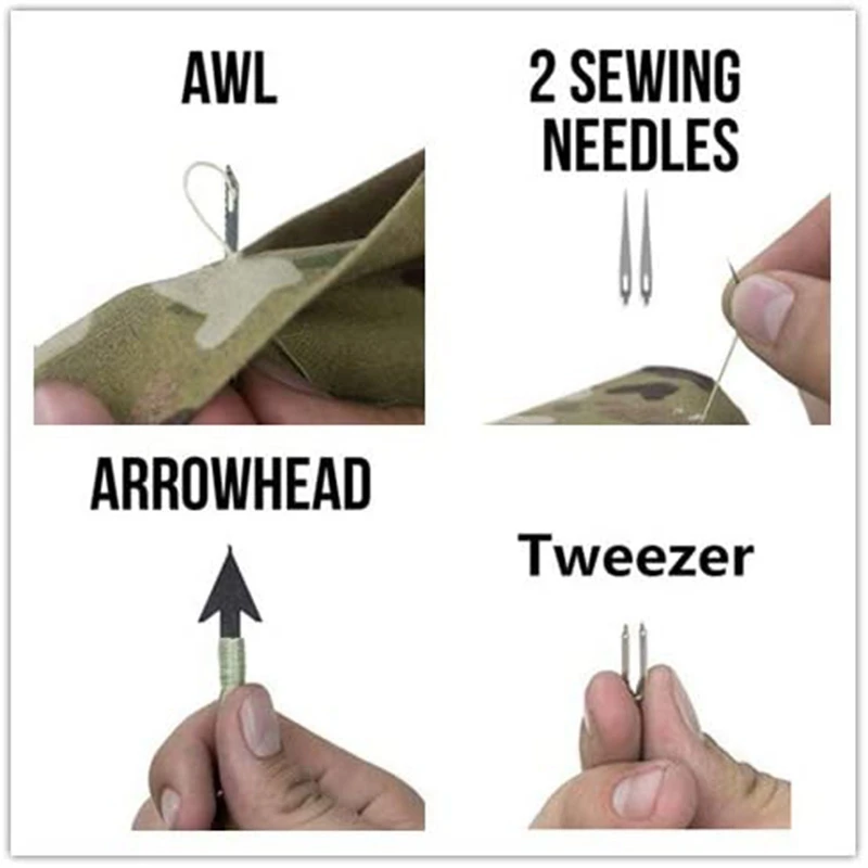 

5 Pcs Survival Tool Card,22 in 1 Stainless Steel Survival Multi Tools, Great for Survival, Camping, Hiking, Fishing