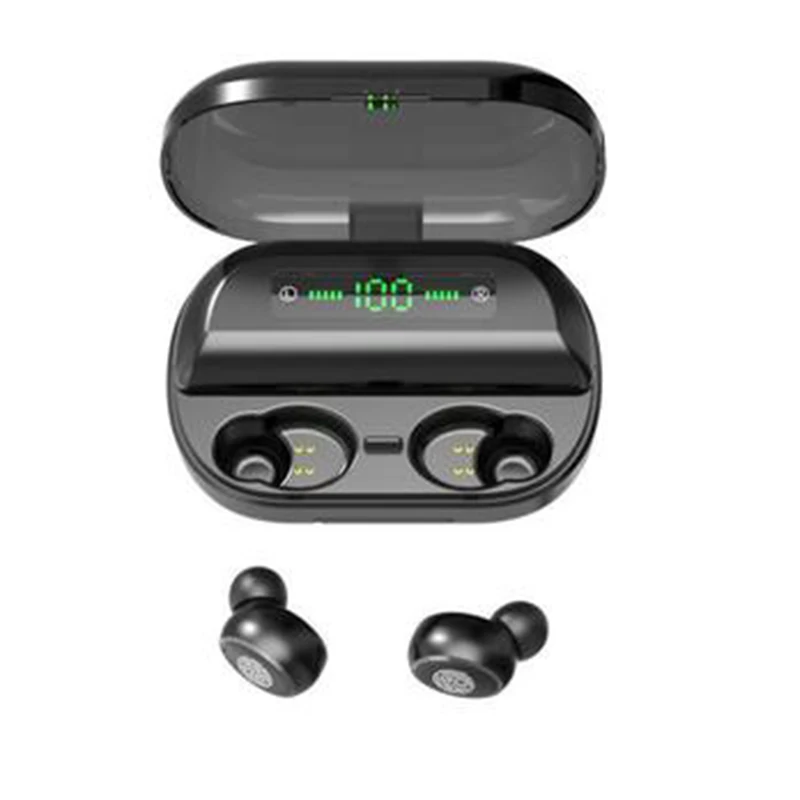 

Touch control wireless earphone with 4000mA Charging case auto connect Hifi HD voice call earbuds for apple Android mobile phone