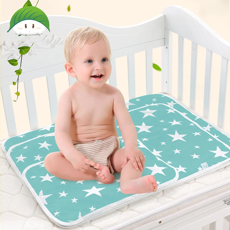 

Многоразовые детские пеленки для смены матрас подгузник пеленка для новорожденных хлопковый Водонепроницаемый пеленальный коврик 50x70 см