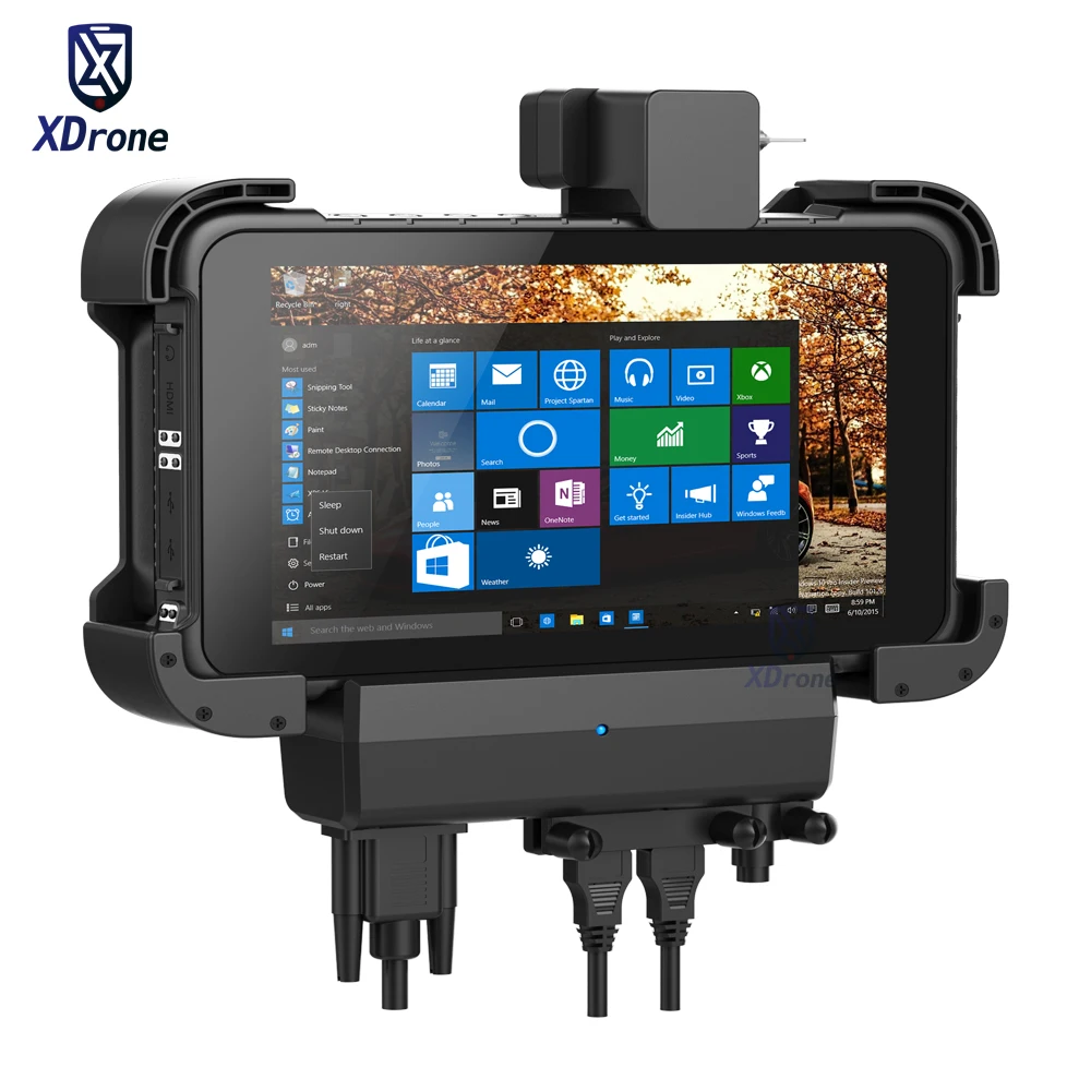 

Original K86 Rugged Windows Tablet Car Holder Bracket RS232 USB IP67 Extrem Waterproof 8" Touch 1280x800 HDMI Ublox Gps Forklift