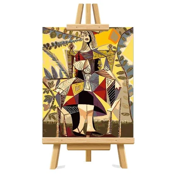 

Picasso notes Picture DIY Painting By Numbers Colouring Zero Basis HandPainted Oil Painting Unique Gift Home Decor