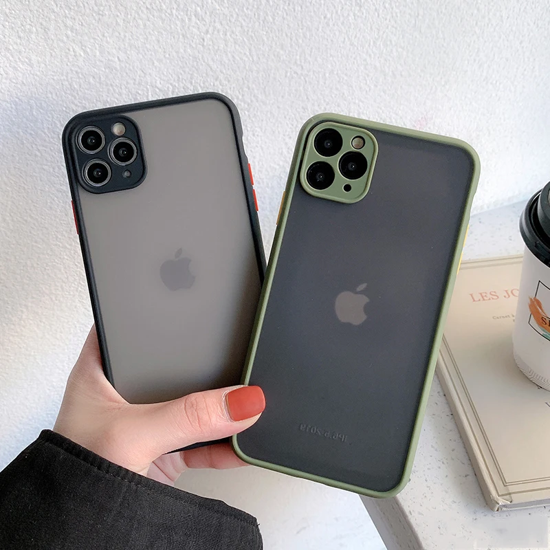 Защитный бампер для камеры чехлы телефонов iPhone 11 Pro Max XR XS X 8 7 6 6S Plus Матовый