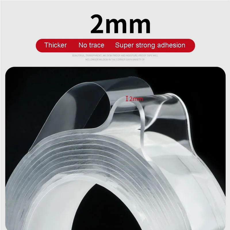 Модернизированная многоразовая Двухсторонняя клейкая нано не оставляющая