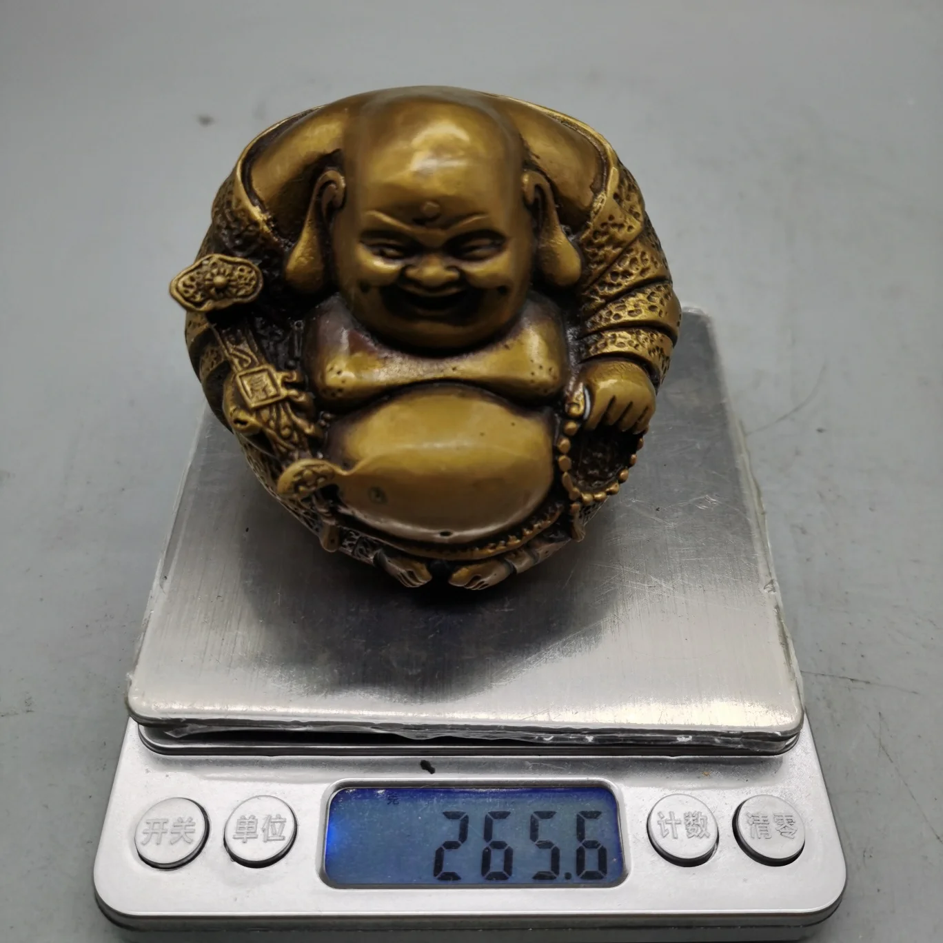 

LaoJunLu Little Maitreya Style 1 Imitation antique bronze masterpiece collection of solitary Chinese traditional style jewelry