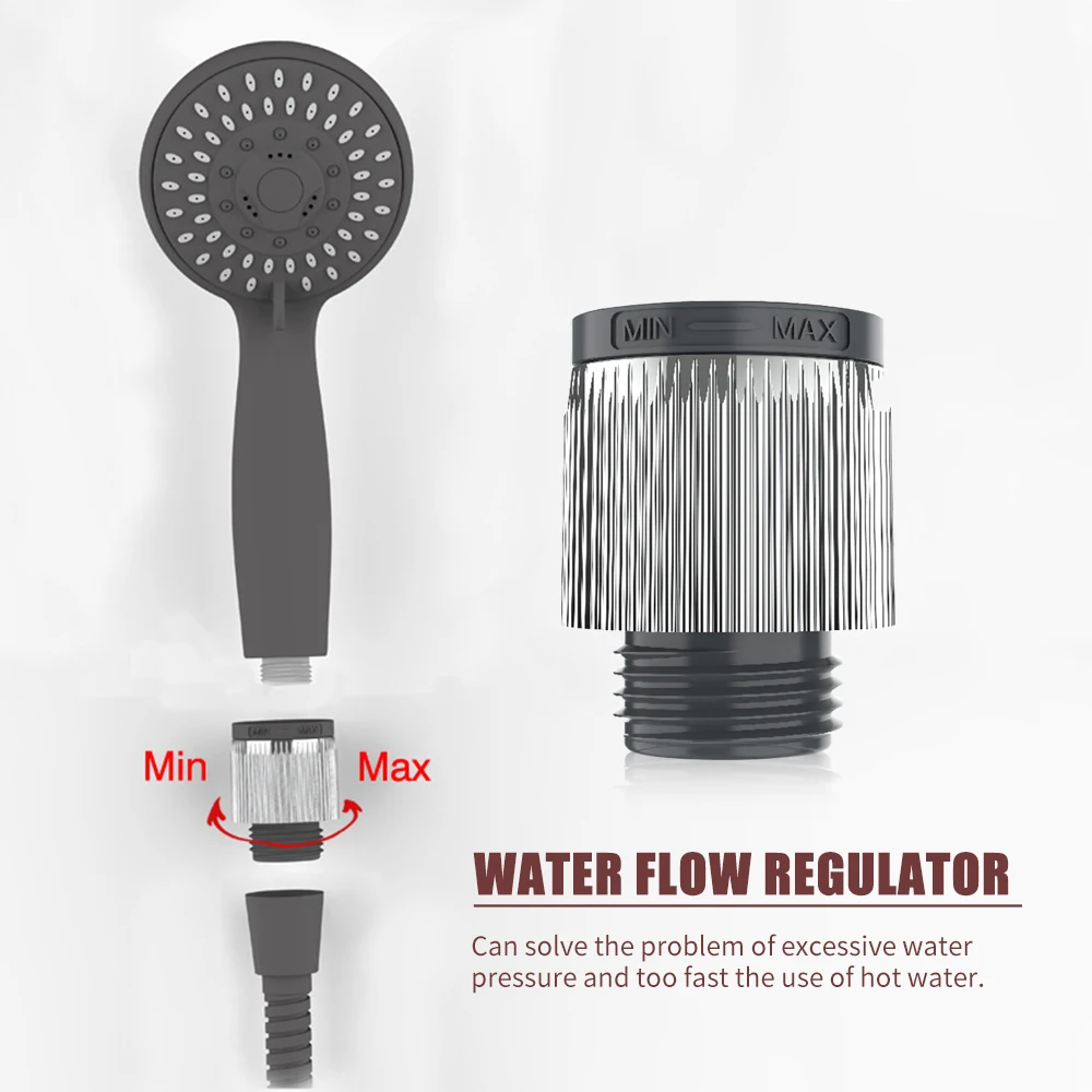 

New Handheld Shower Head 5 Spray Settings With Stainless Steel Hose And Adjustable Bracket Set For Family, Hotel And School