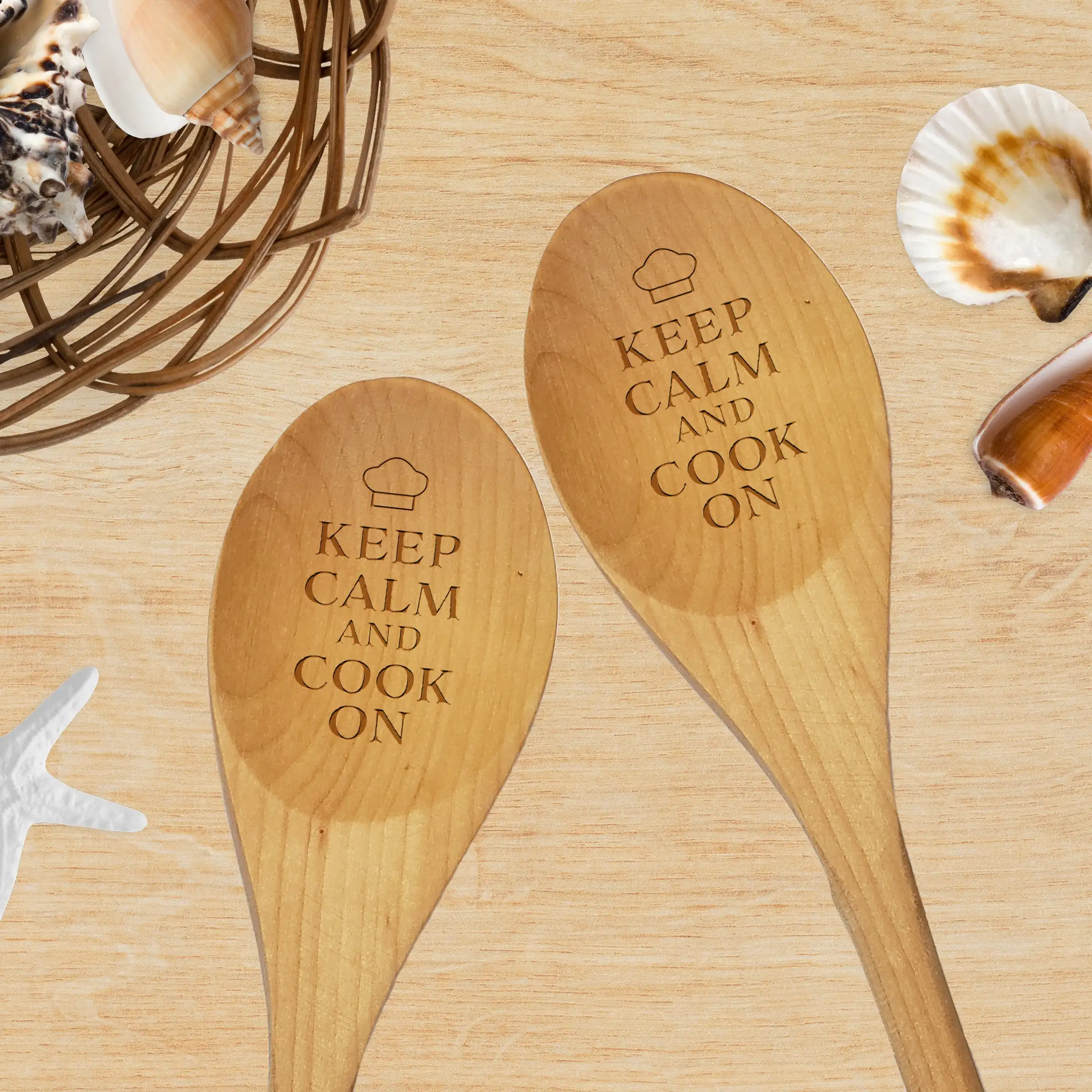 Сохраняйте спокойствие и готовьте на деревянной ложке персональный