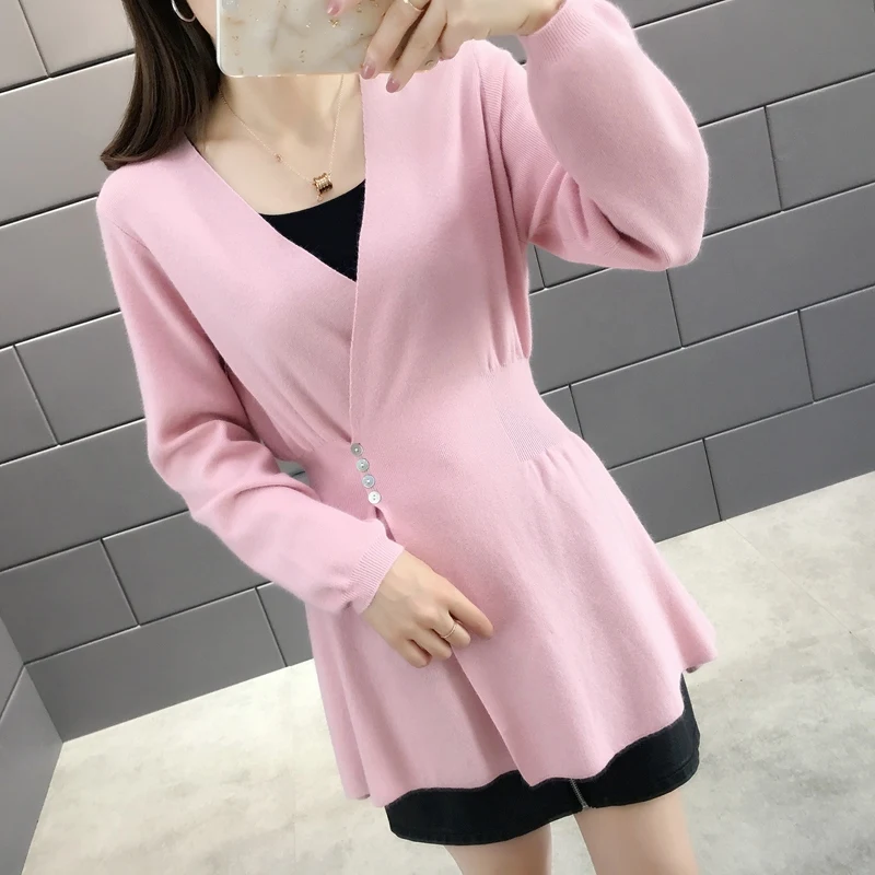 

Room 122 406, Row 1, Row 3 and No. 3) Photo 302 new cross dress, medium and long V-neck blouse 68