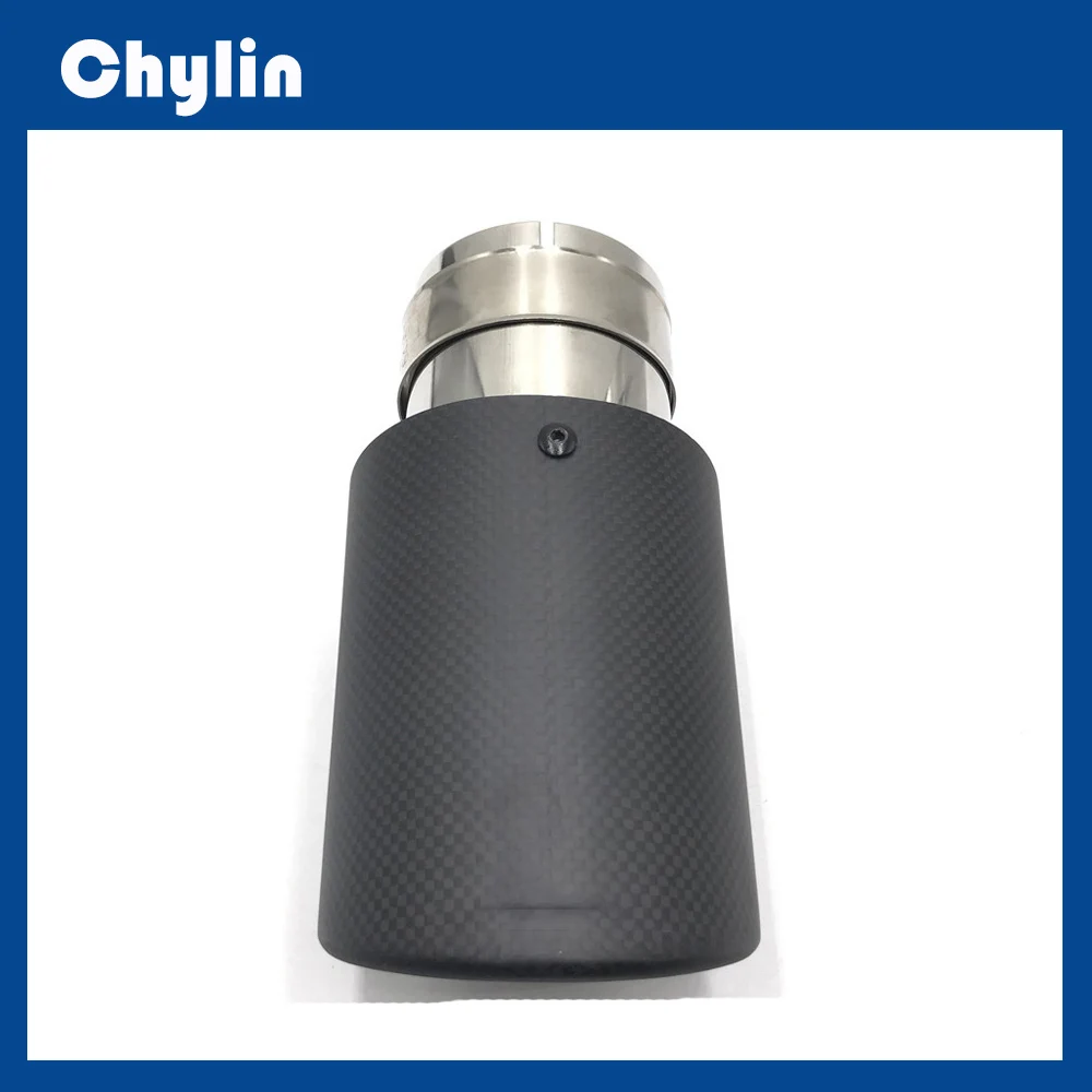 Универсальная автомобильная выхлопная труба из нержавеющей стали 1 шт.