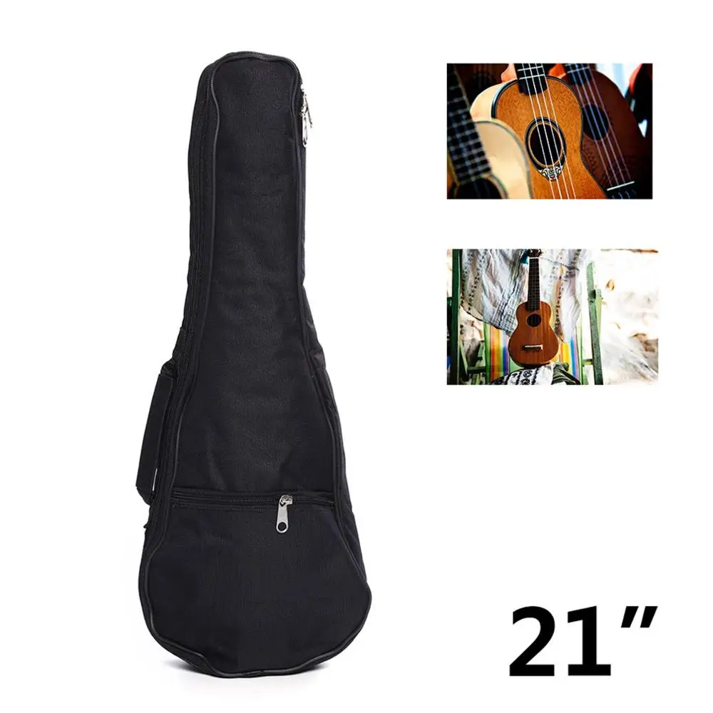 

Сумка для гитары 21 дюйм, нейлоновое водонепроницаемое оксфордское укулеле, мягкий чехол для гитары, регулируемые лямки, черная сумка для пе...