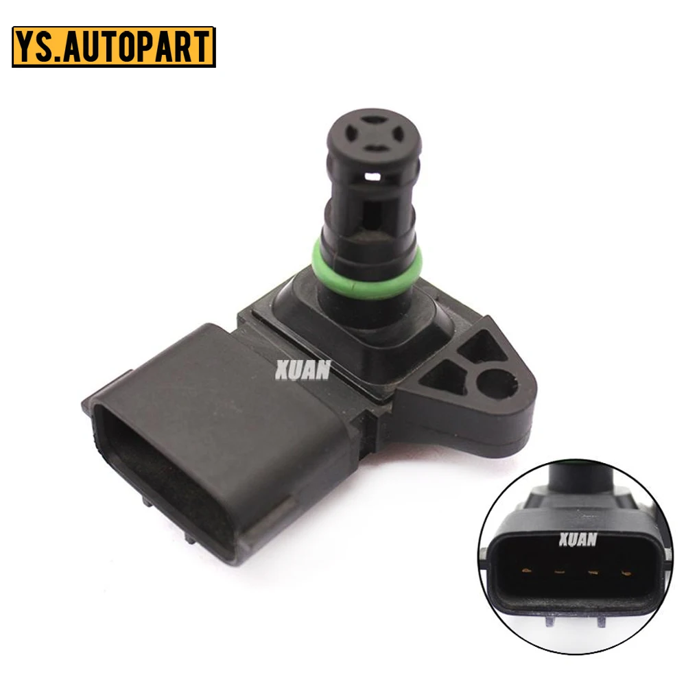 

4 Bar Manifold Intake Air Pressure Sensor MAP Sensor 5WK96841 For Renault Peugeot 405 Kia Pride Citroen Hyundai