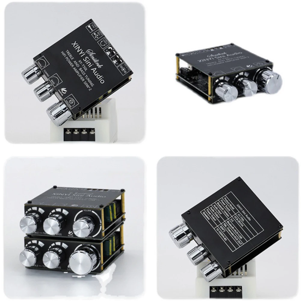 

2x50W HIFI Digital Audio Power Amplifier Board Audio Stereo BT 5.0 Amp Digital Amplifier Board Power Circuit Module