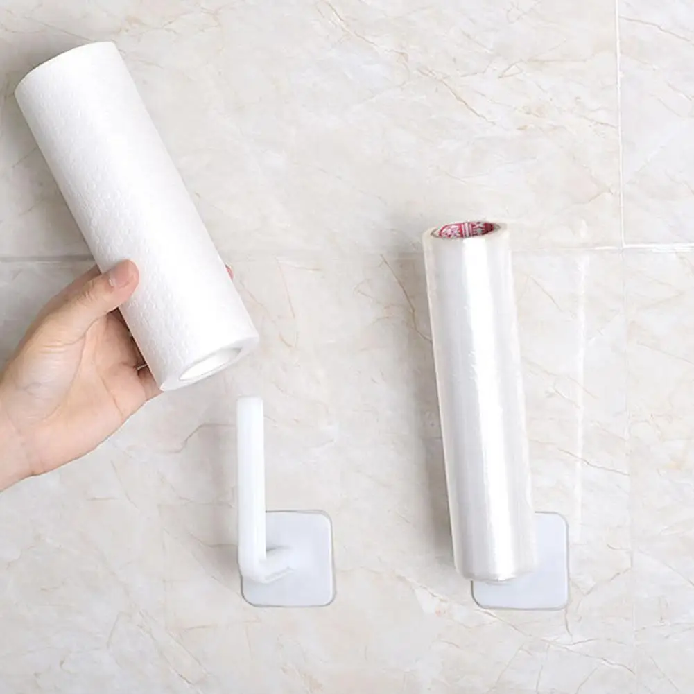 

Multifunctional Punching Free L-shape Oil Absorbent Paper Storage Rack Hook