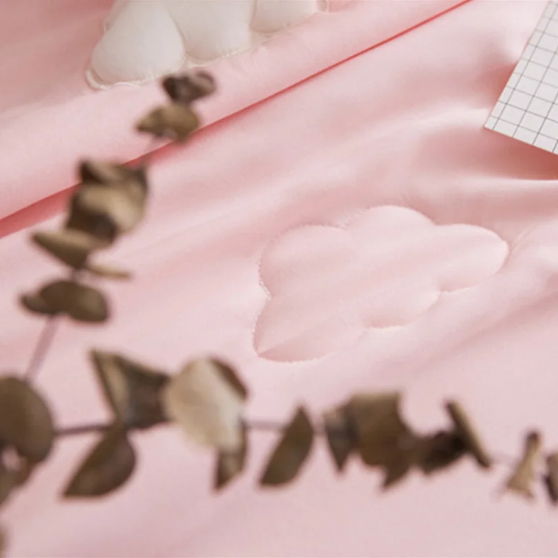 للبيع 3D Clouds Summer Thin Quilt Blue Ruffles Three-dimensional Clouds Air Conditioning Quilts Home Sofa Blanket Office Nap Blankets