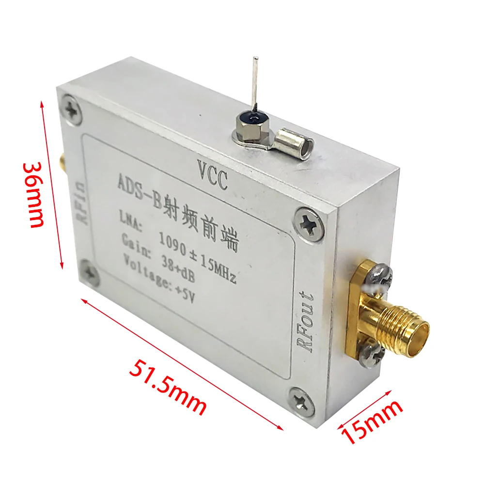 

ADS B Vedio Electrical Low Noise Signal Frequency Accessories Stable Modules Power Front End 1090 MHz Radio RF Amplifier Tool