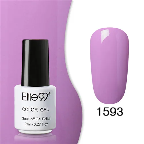 1593 Elite99 Гель-лак набор все для маникюра Полупостоянный Vernis верхнее покрытие УФ светодиодный гель лак удаляющийся замачиванием Гель-лак для ногтей - Цвет: 1593