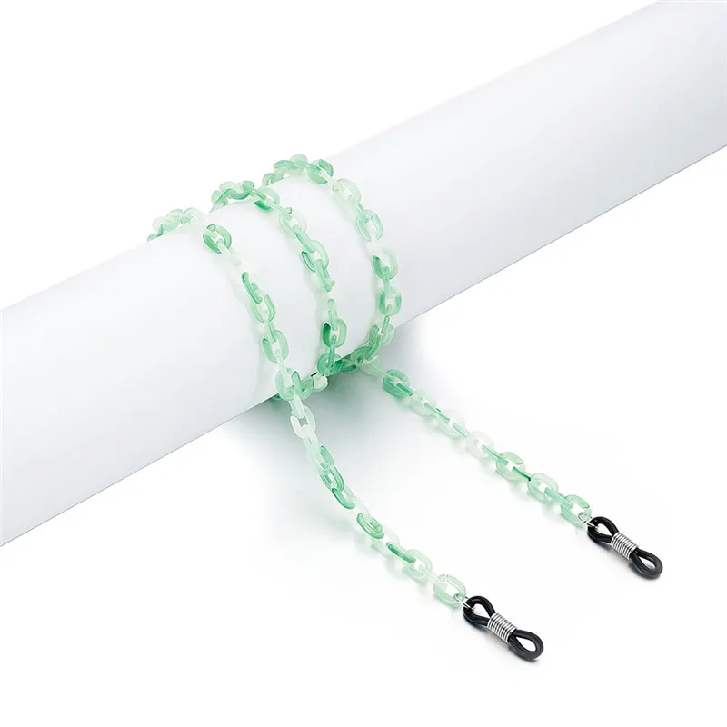 Fashion Chic Amber Color Eyeglass Chains Resin Acrylic Leopard Glasses Chain Eyewears No-slip Cord Neck Strap Rope | Украшения и