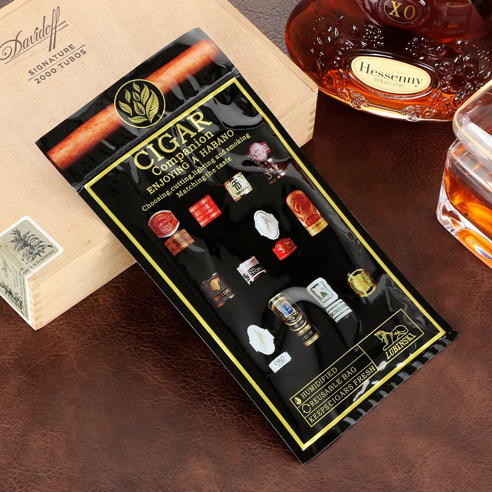 

LUBINSKI Cigar Bag Humidity Pack For Cigar Humidor Humidifier Bag Control 65-75% Cigar Box Humidifier Travel Humidor Humidity