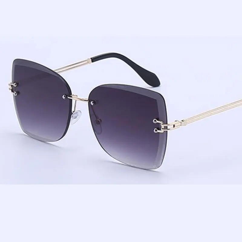 Модные роскошные квадратные женские солнцезащитные очки с большой оправой