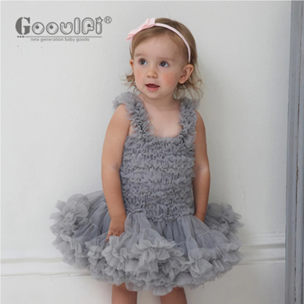 Платья-пачки с подтяжками Gooulfi для маленьких девочек платье без рукавов