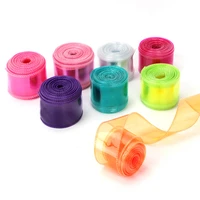 2ylot pvc jelly ribbon transparent series solid color diy gift bowknots hair band making home decoration craft sewing materials