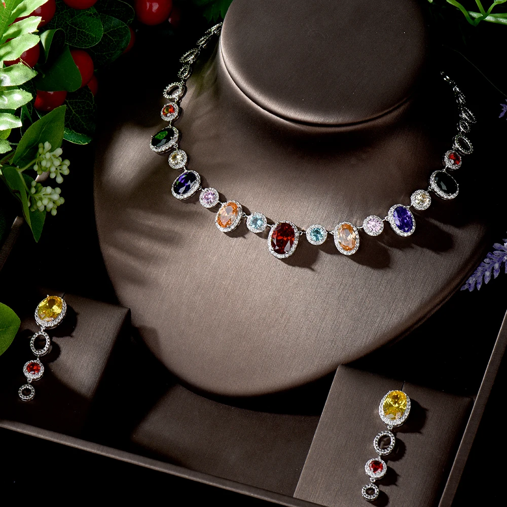 Роскошные Подвески HIBRIDE с кисточкой Африканский большой кубический цирконий