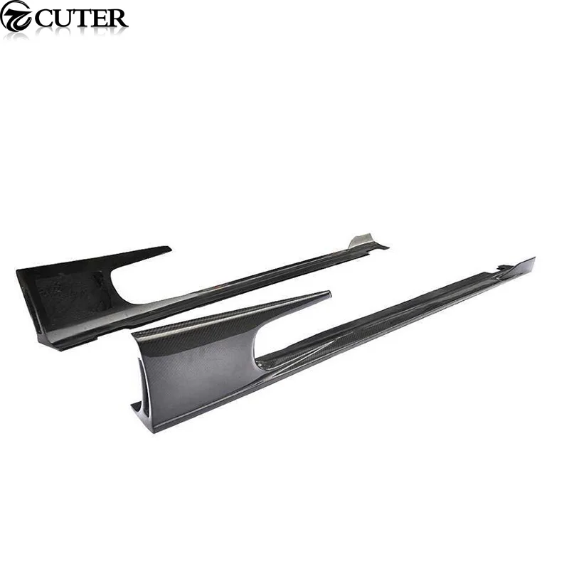 

Автомобильные боковые юбки Tt Ttrs Tts из углеродного волокна, обвес для Audi Tt 12-15