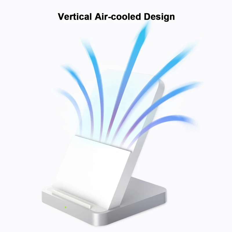 Беспроводное зарядное устройство Xiaomi с вертикальным воздушным охлаждением 30 Вт