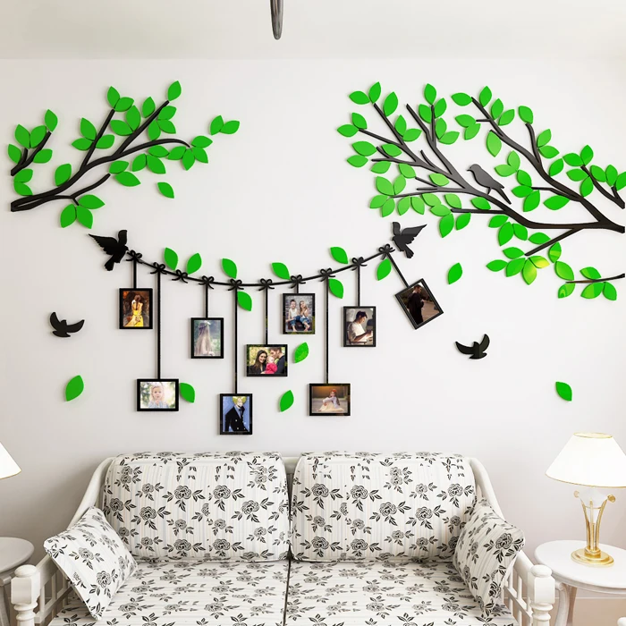 3D рамки для фотографий WS81 с изображением дерева акриловые наклейки на стену