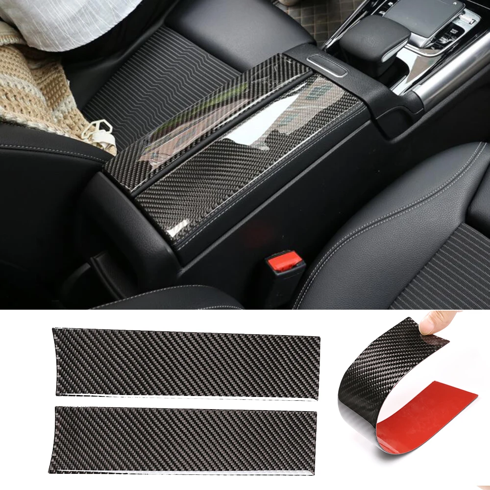 

Fit for Mercedes Benz B GLB Class W247 X247 2020 2021 Real Carbon Fiber Center Control Armrest Box Decorative Cover Trim
