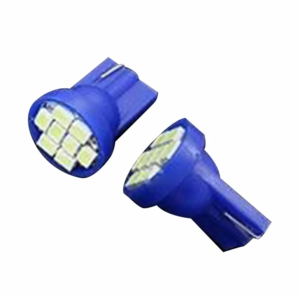 

10x Ice Blue T10 Wedge 8 LED Bulbs For Car License Plate Light Ice Blue T10 Bulbs