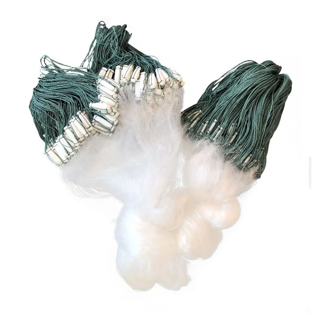 Nylon Fishing Net Fish Mesh Trap Three Layer Monofilament Gill Netting Outdoor Tackle Tools Accessories | Спорт и развлечения