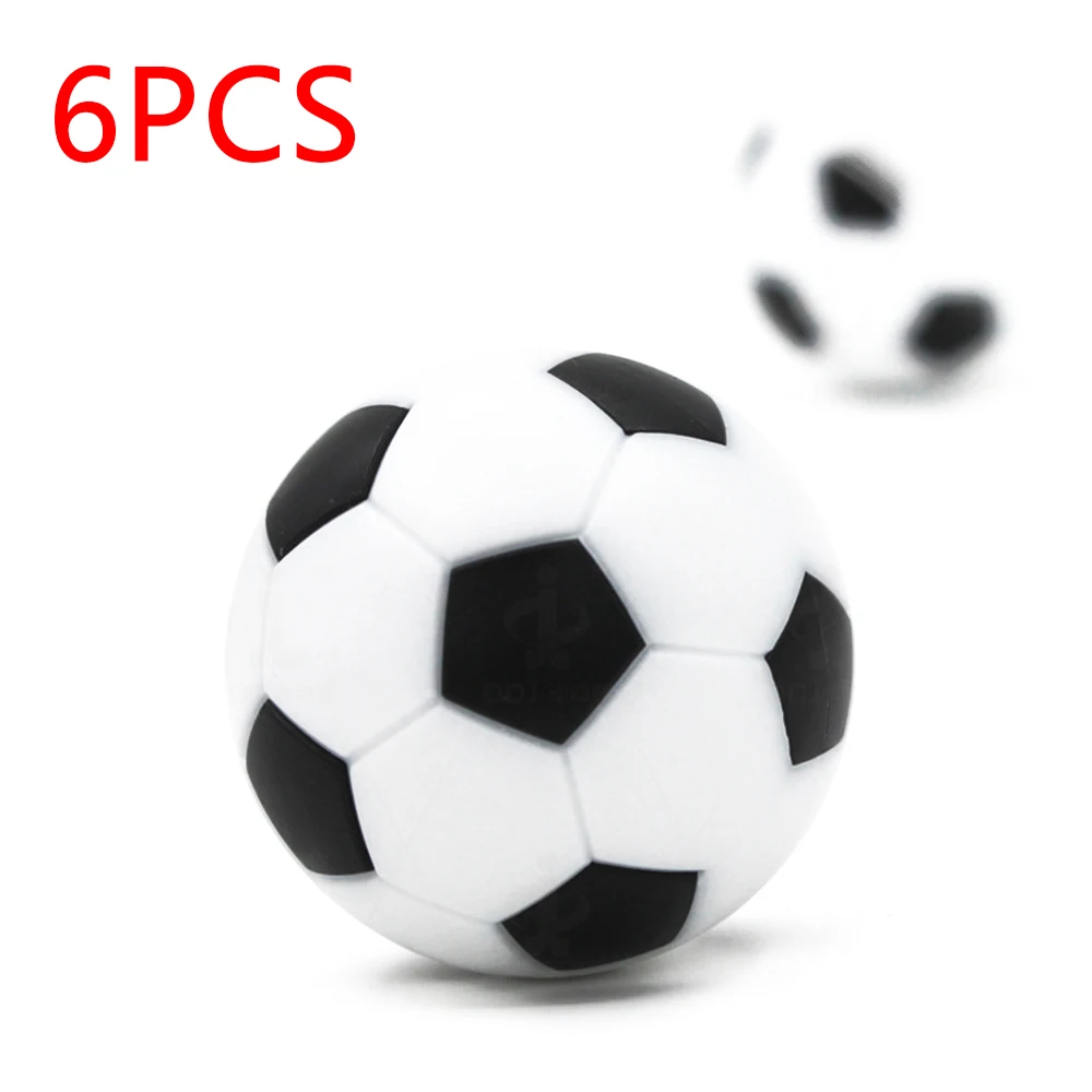 

6Pcs Mini Resin Foosball Table Soccer 32mm Kicker Ball Spare Kickerballs Indoor Sport Set For Table Football Game