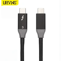 urvns thunderbolt 3 0 cable supports 100w charging 40gbps data transfer usb c to usb c cable for type c macbooks ipad pro