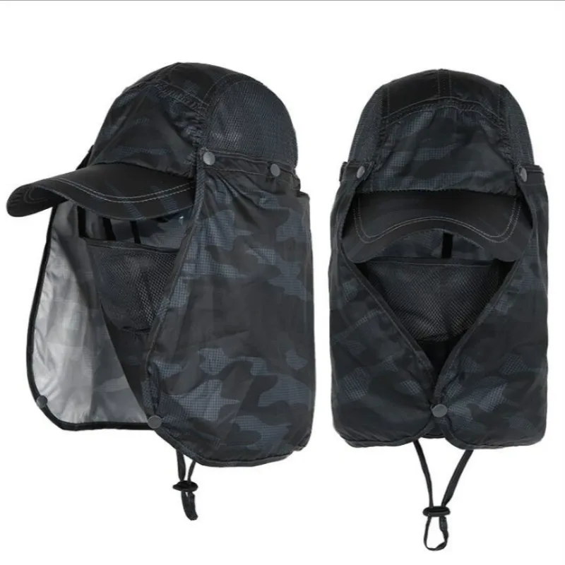 Камуфляжная рыболовная шляпа быстросохнущая водонепроницаемая | Аксессуары для