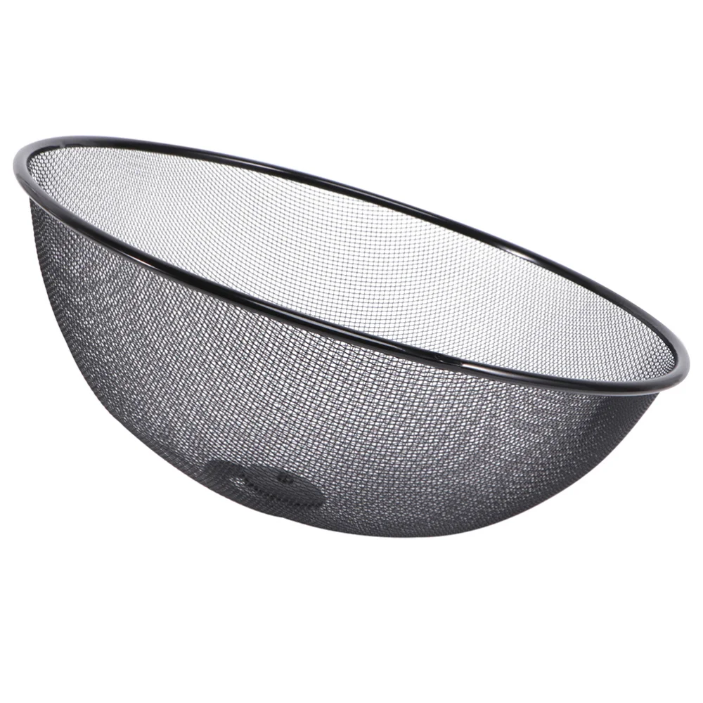 

1Pc Food Cover Stainless Steel Cover Dish Protective Cover Practical Cover Black