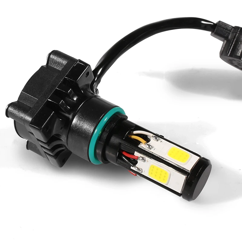 YCCPAUTO 1 комплект H4 светодиодный фара для мотоцикла противотуманная фара H6 BA20D HS1 PH7 PH8 фара для мотоцикла 36 Вт 5000лм дальний/ближний свет белый 12-80 в