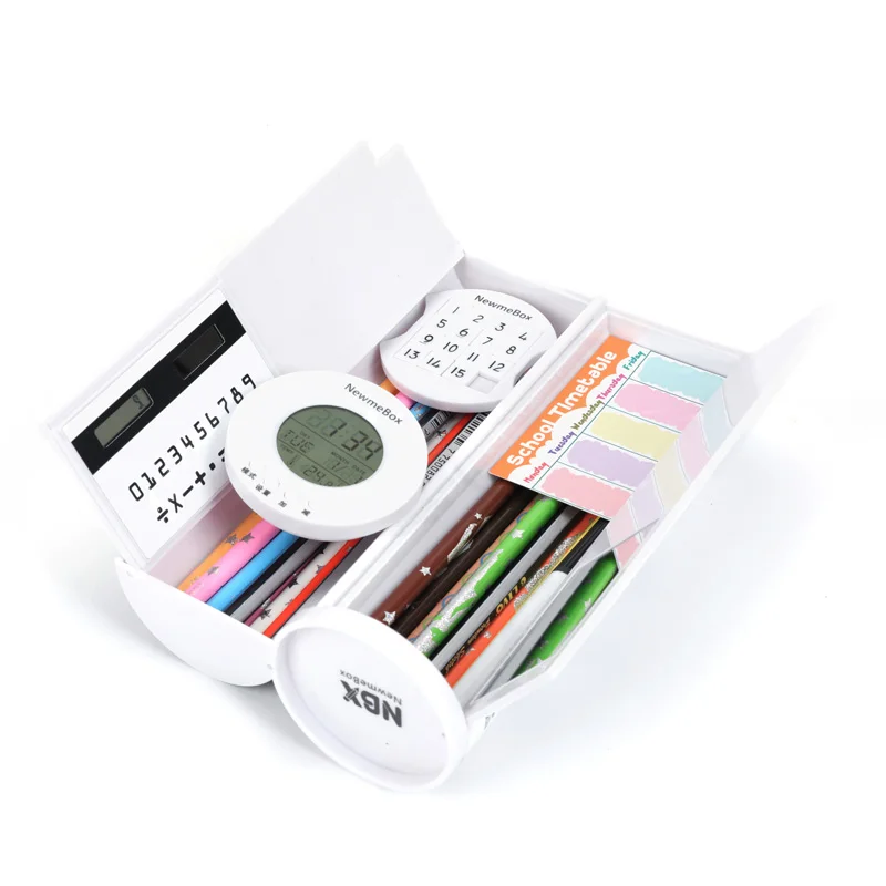 Пенал школьный с рисунком панды для мальчиков белый простой милый чехол