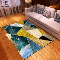 color geometric pattern carpet square anti skid area floor mat 3d rug non slip mat dining room living room soft bedroom carpet 2