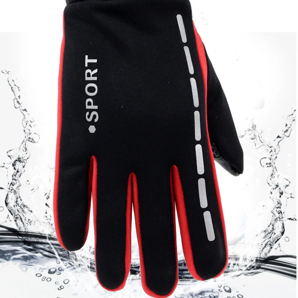 

Mens Winter Gloves Therm With Anti-Slip Elastic Cuff, Thermal Soft Lining Gloves OUTDOOR WARM COMFORTABLE Gloves