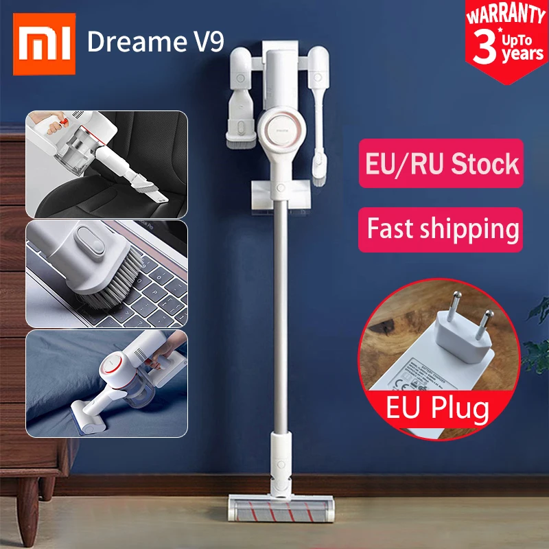 Xiaomi Dreame V9 пылесос ручной бытовой портативный беспроводной циклонный всасывающий пылесборник для домашнего автомобиля