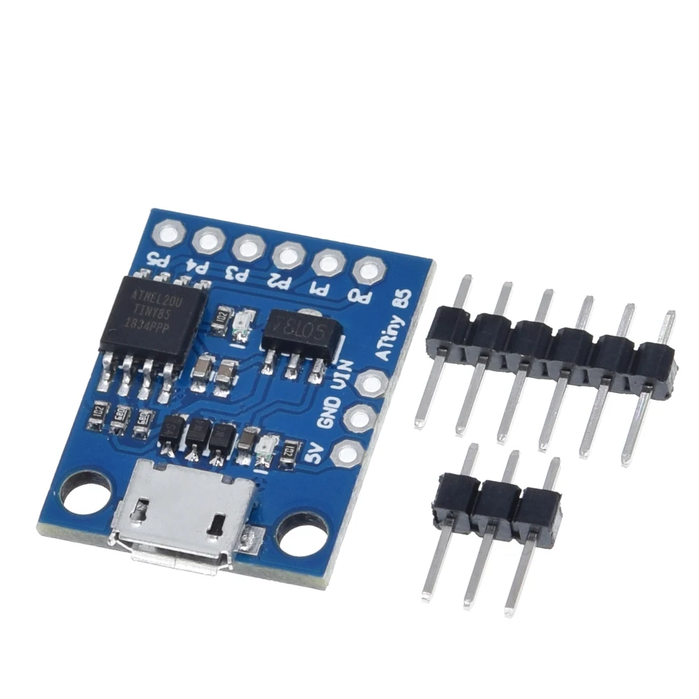 Синий черный TINY85 Digispark Kickstarter микро макетная плата ATTINY85 модуль для Arduino IIC IEC USB