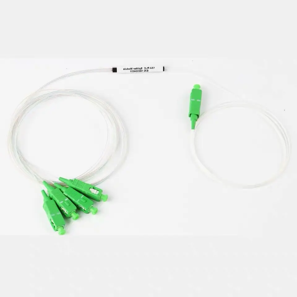 10 шт./упак. SC APC PLC 1X4 Сплиттер Волоконно-Оптический FTTH коробка передач для