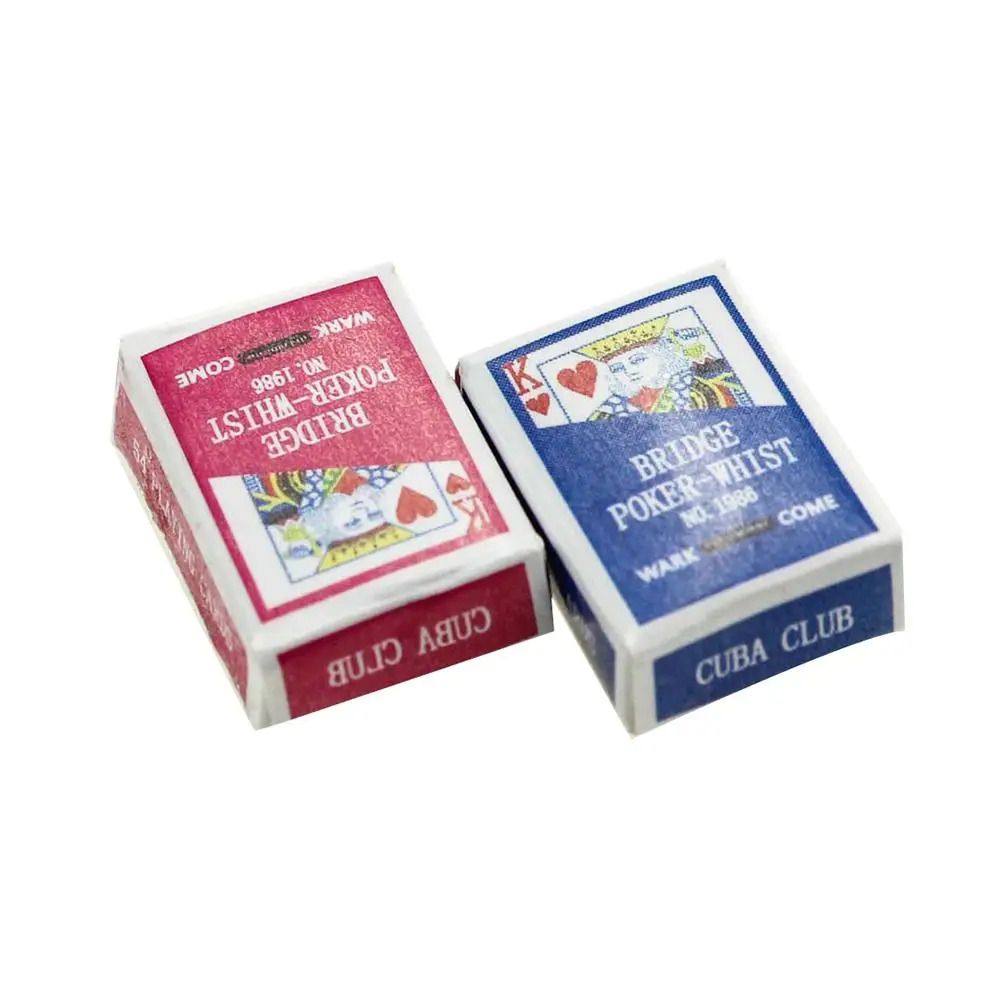 Кукольный домик аксессуары покерные карты миниатюрная сцена 1:12 режим игры