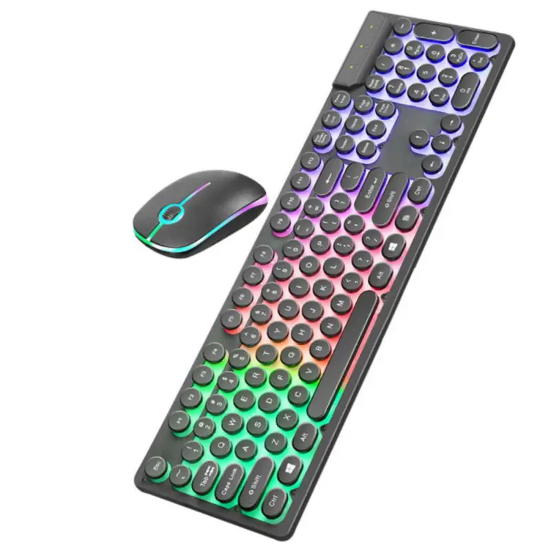 XON0134AB as picture Портативные игры USB мышь с подсветкой Клавиатура игра сенсорная мышь набор Проводная Механическая Подсветка клавиатуры - Цвет: XON0134AB as picture